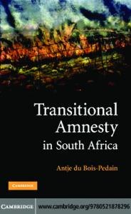 Transitional Amnesty in South Africa
