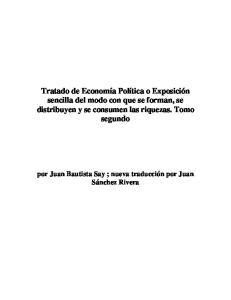 Tratado De Economia Politica