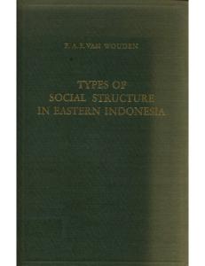 Types of social structure in eastern Indonesia