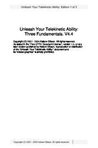 Unleash Your Telekinetic Ability