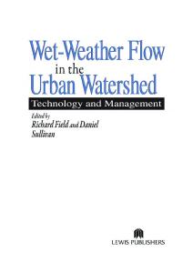 Wet-Weather Flow in the Urban Watershed: Technology and Management