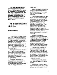 William Winter's Supermarine Spitfire