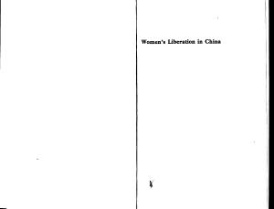 Women's liberation in China (Marxist theory and contemporary capitalism)