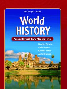 World History, Grades 6-8 Ancient Through Early Modern Times: Mcdougal Littell Middle School World History