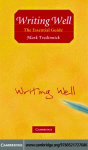 Writing Well: The Essential Guide